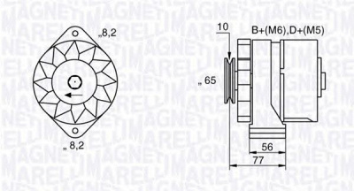 MAGNETI MARELLI 063534881590 -  Генератор